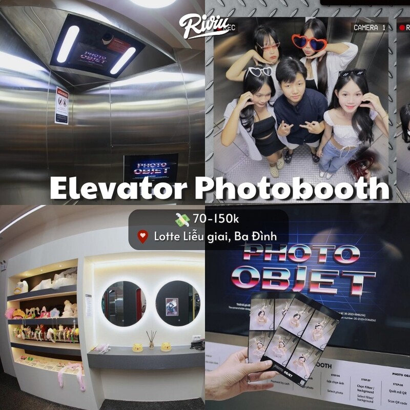 Elevator photobooth