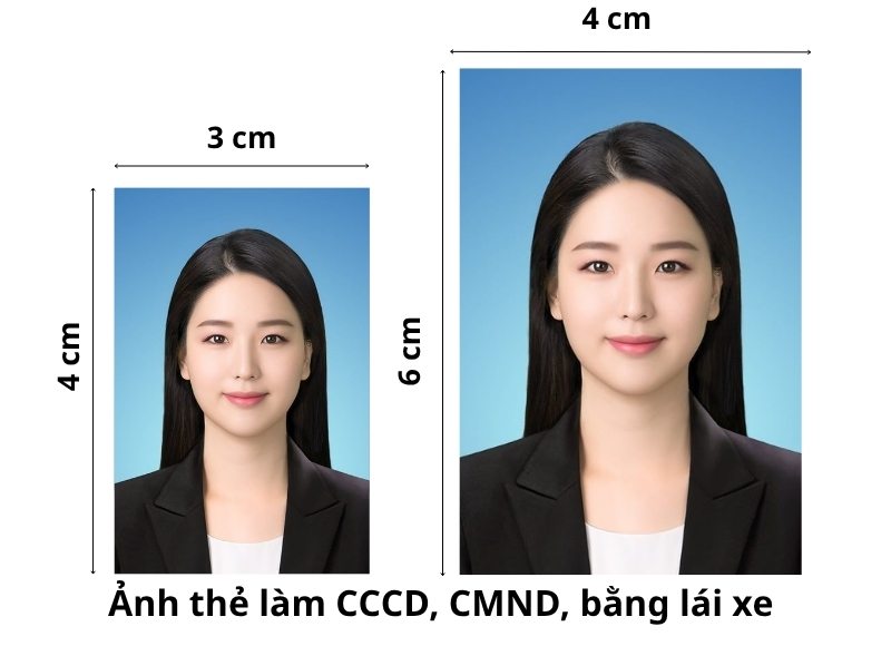 Ảnh thẻ làm CCCD, CMND, bằng lái xe
