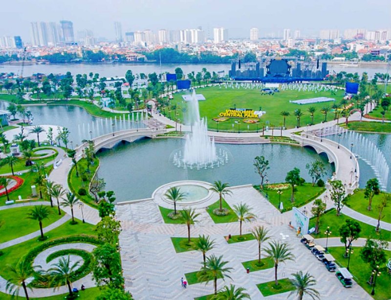 Công viên Vinhomes Central Park ( Nguồn ảnh: Sưu tầm )