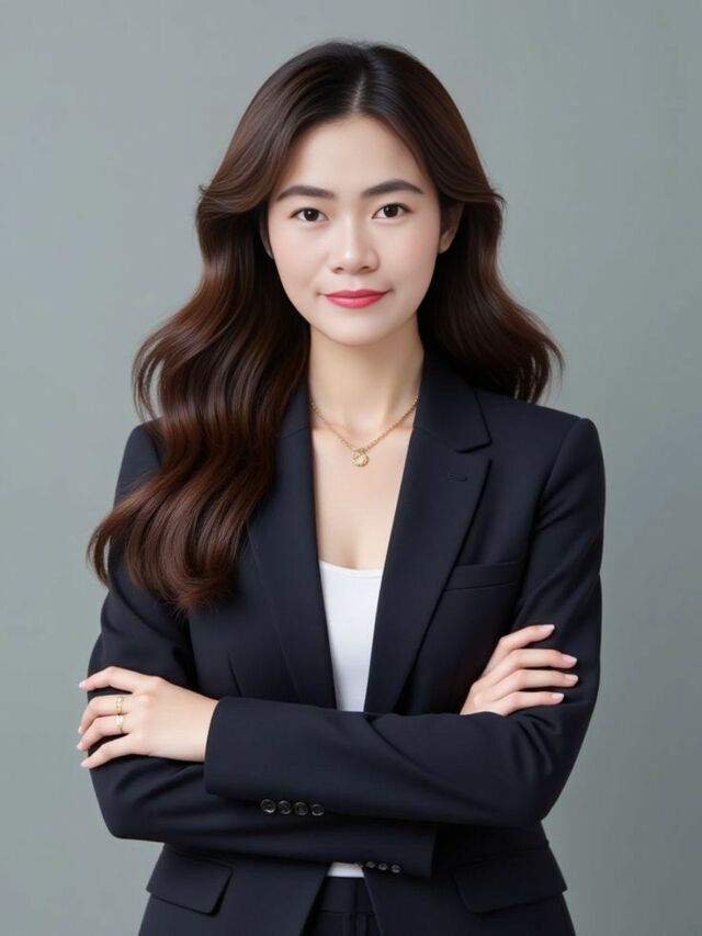 Ảnh nữ doanh nhân mặc vest