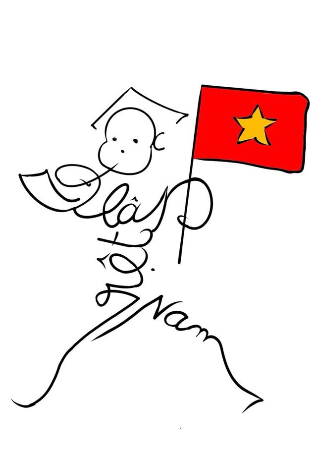 Tranh cổ động báo Việt Nam Độc Lập được vẽ lại