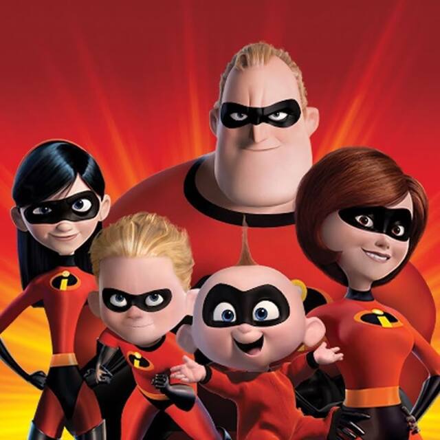 Hình ảnh gia đình hoạt hình The Incredibles