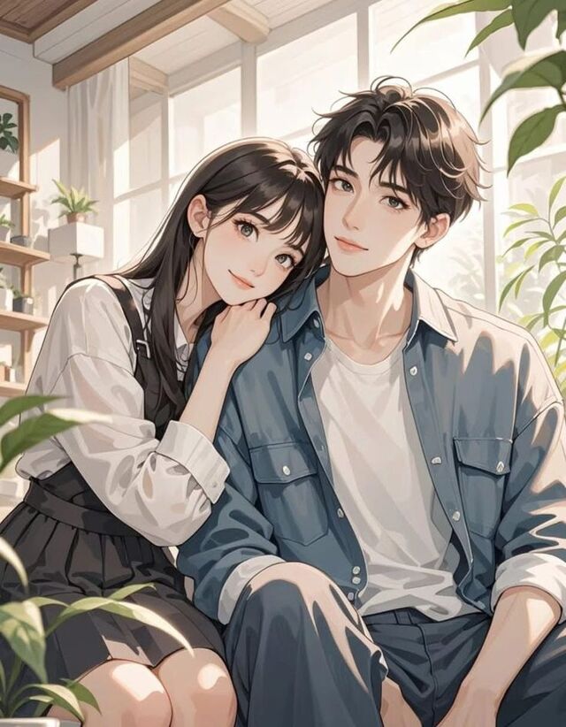 Ảnh couple anime lãng mạn