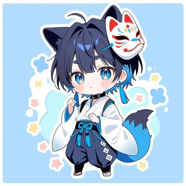 Hình chibi bé trai phong cách hoạt hình anime