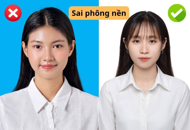 Phông nền chưa đạt chuẩn
