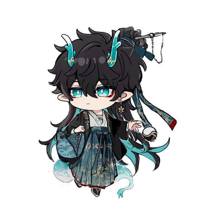 Hình chibi bé trai kiểu Nhật cổ điển