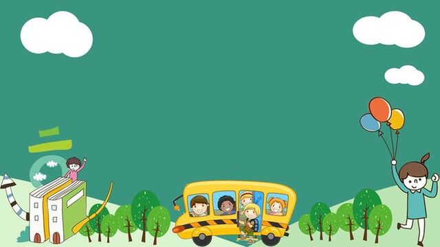 Hình nền mầm non dễ thương dùng thiết kế slide trình chiếu lớp học
