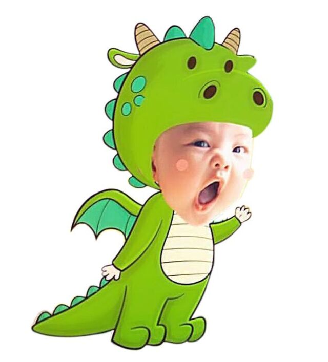Hình chibi bé trai ghép mặt avatar Zalo dễ thương