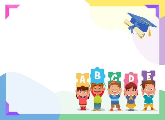 Hình nền mầm non học tập giúp bé làm quen bảng chữ cái và màu sắc