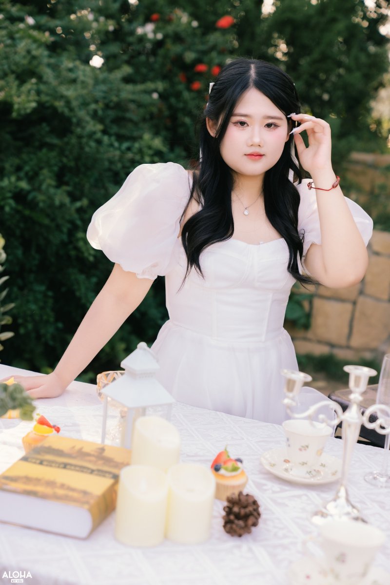 Váy voan cổ bèo style nữ tính ( Nguồn ảnh: Sưu tầm )