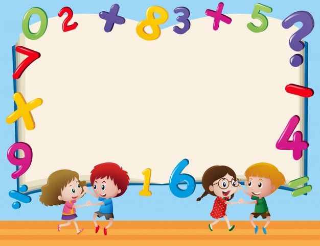 Hình nền mầm non học chữ và số qua hình ảnh minh họa ngộ nghĩnh