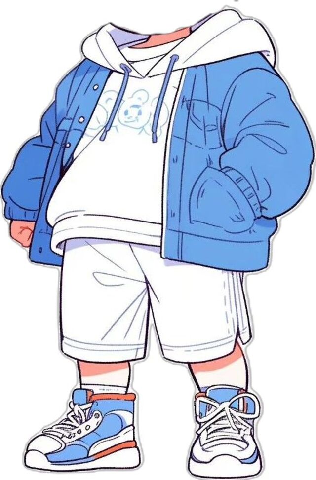 Hình chibi bé trai ghép mặt phong cách hoạt hình