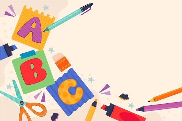 Hình nền mầm non lồng ghép học tập và vui chơi hiệu quả