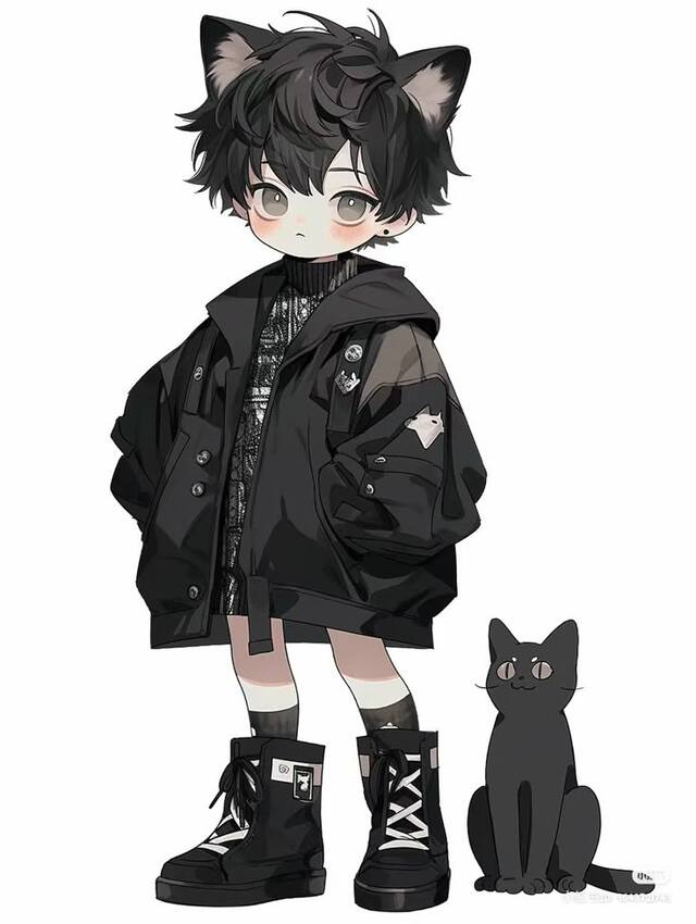 Mẫu hình chibi bé trai theo phong cách thiết kế