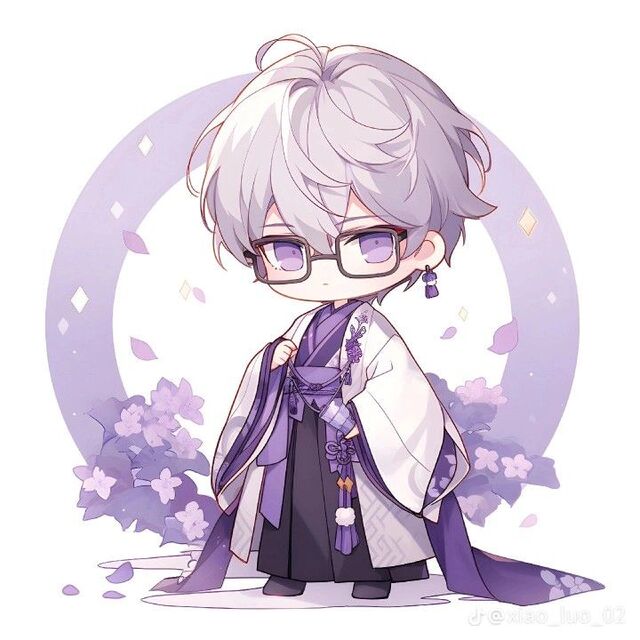 Hình chibi bé trai phong cách anime đáng yêu