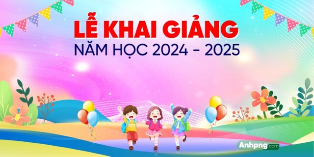 Mẫu hình nền PowerPoint mầm non cho ngày lễ trường trang trọng