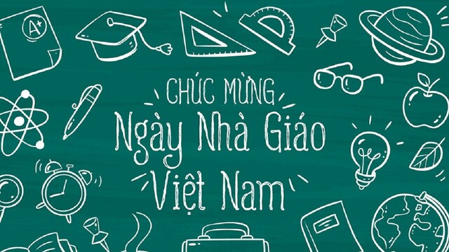 Gợi ý hình nền mầm non ngày 20/11 cho trang trí lớp học
