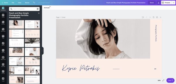 Portfolio cá nhân online (website, Behance, Dribbble, Canva)
