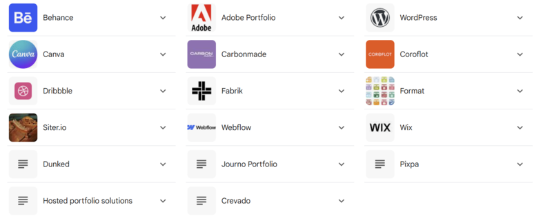 Những nền tảng hỗ trợ tạo portfolio cá nhân online miễn phí
