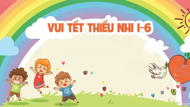 Background mầm non cho sự kiện 1/6, Noel, Tết, lễ hội