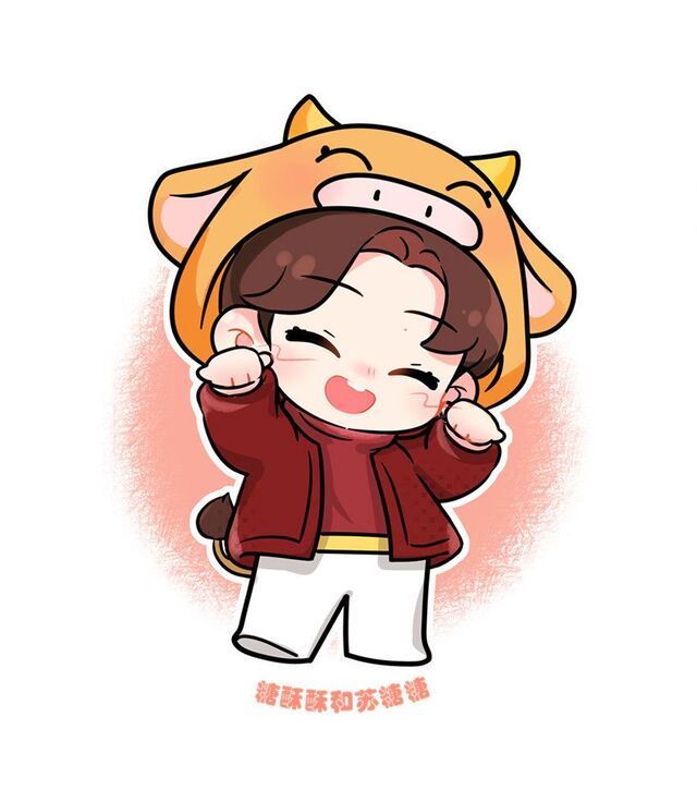 Hình chibi bé trai mặc đồ hóa trang sáng tạo