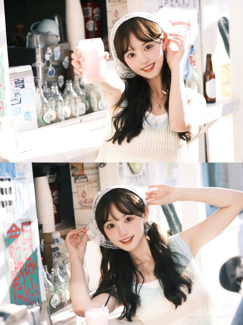 Tạo dáng quán cafe ngoài ban công ( Nguồn ảnh: Sưu tầm )