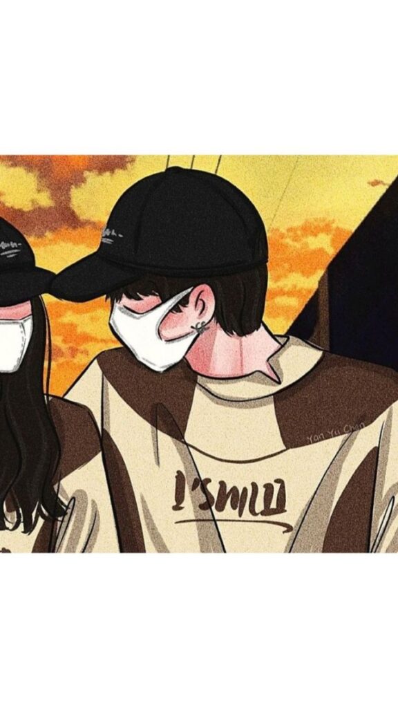 avatar cặp đôi che mặt đẹp nhất cho điện thoại 2025 ( nguồn ảnh: sưu tầm )