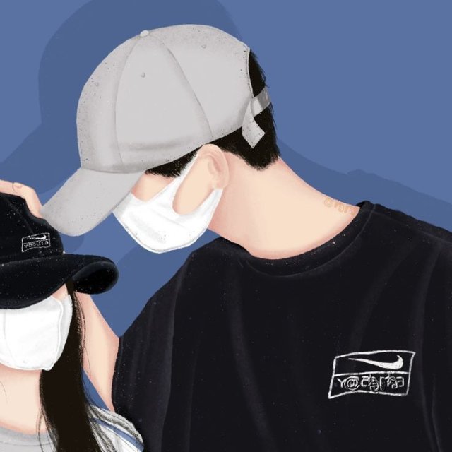 Hình avatar cặp đôi che mặt đẹp nhất cho điện thoại ( nguồn ảnh: sưu tầm )