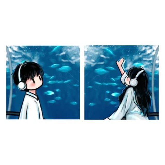 avatar cặp đôi yêu nhau huyền bí ( nguồn ảnh: sưu tầm )
