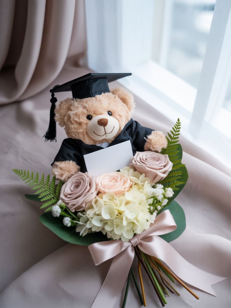 Gấu bông cử nhân ( nguồn ảnh: sưu tầm )