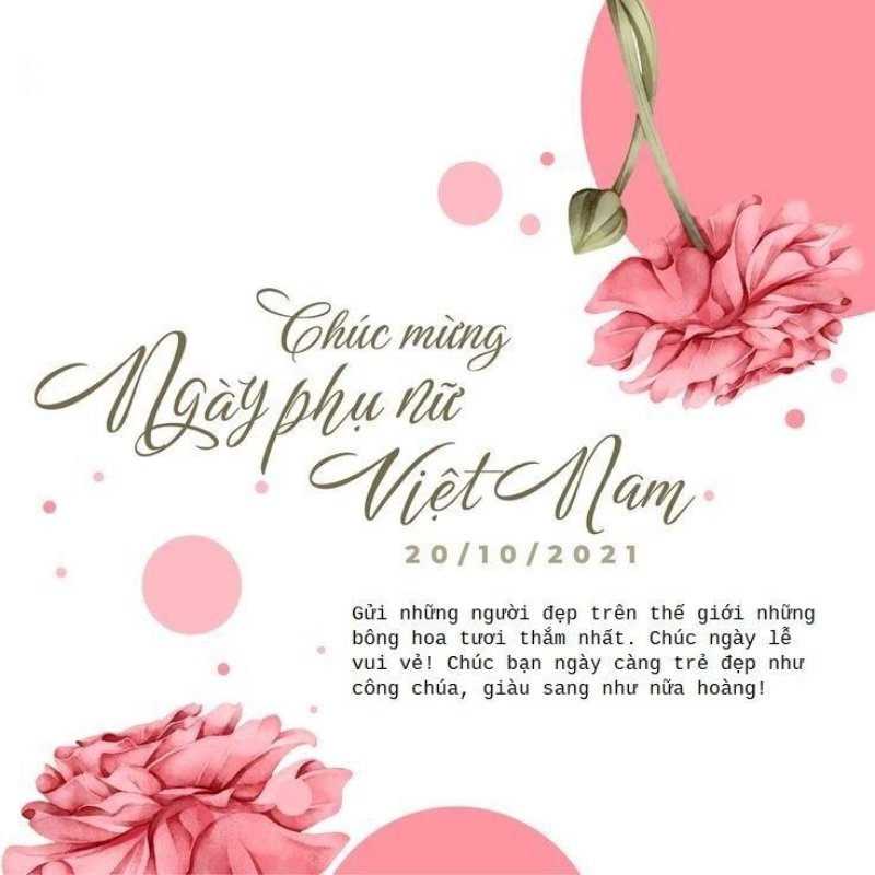 Gửi tặng những lời chúc 20/10 ý nghĩa ( nguồn ảnh: sưu tầm )