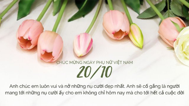 Ảnh 20/10 kèm lời chúc hay và ý nghĩa nhất