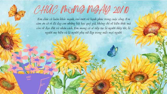 Ảnh 20 10 kèm lời chúc hay, ý nghĩa