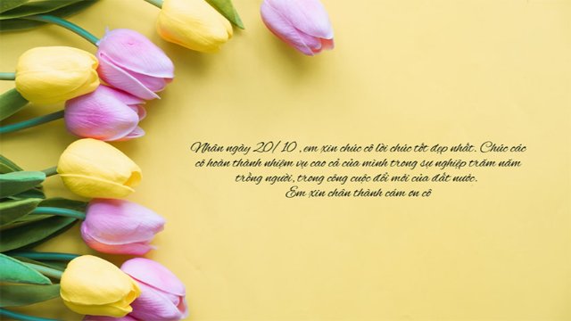 Ảnh 20/10 kèm lời chúc ý nghĩa