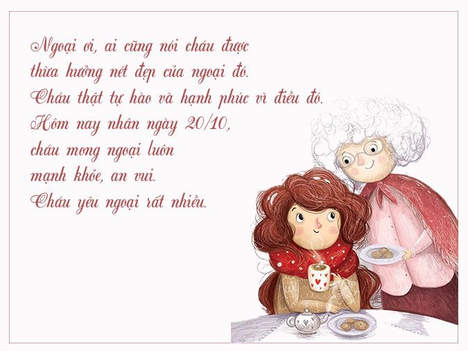 Ảnh 20/10 tặng Bà ngoại