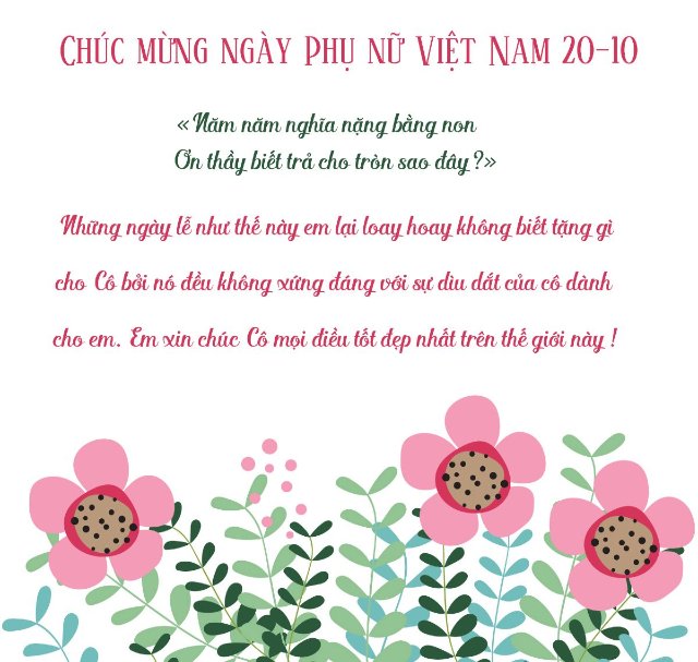 Ảnh 2010 tặng Cô giáo ý nghĩa