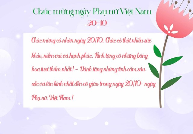 Ảnh 20/10 tặng Cô giáo