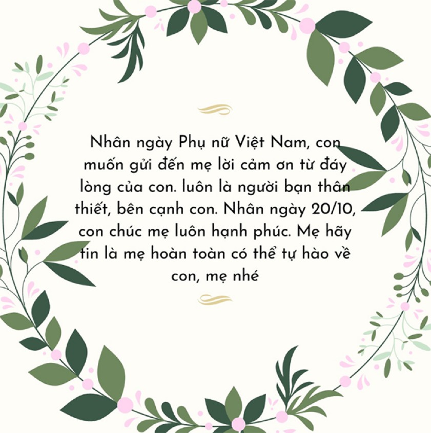 Ảnh 20/10 tặng Mẹ yêu hay và ý nghĩa