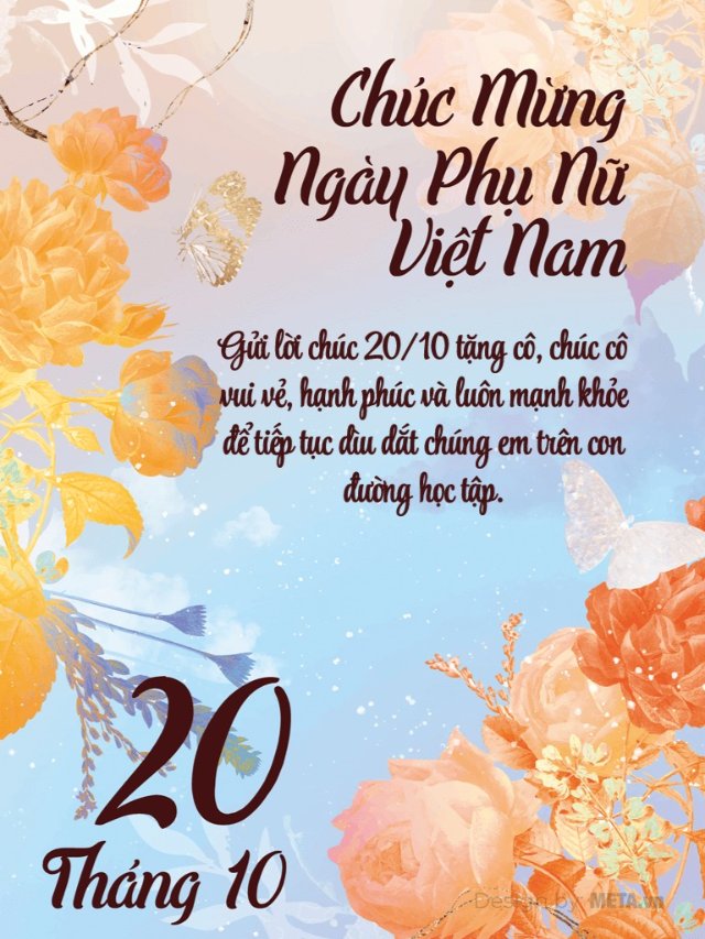 Ảnh thiệp chúc mừng 20 10 ý nghĩa