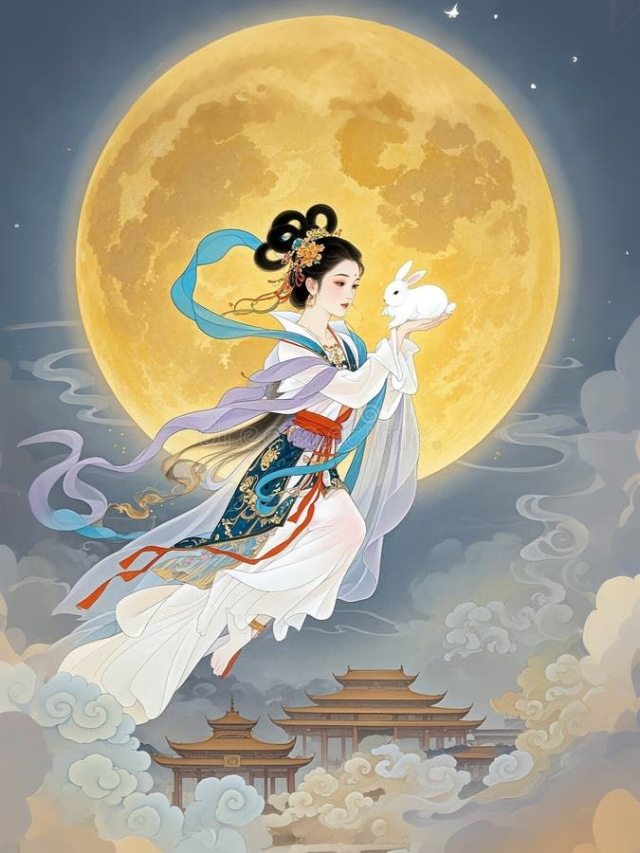 Bộ hình ảnh Trung Thu chủ đề chị Hằng