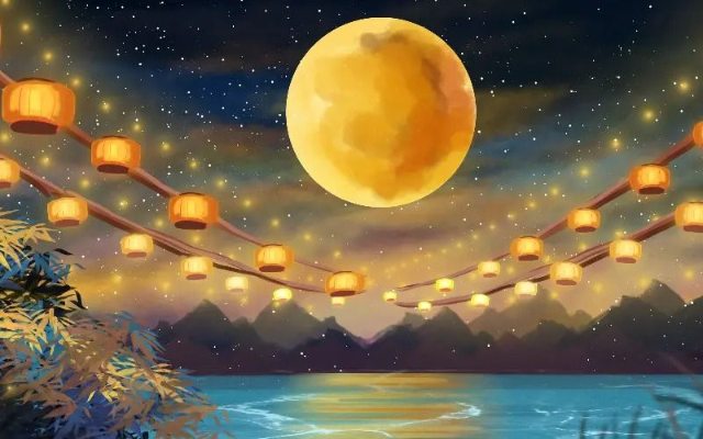 Bộ hình ảnh Trung Thu chủ đề trăng rằm đẹp