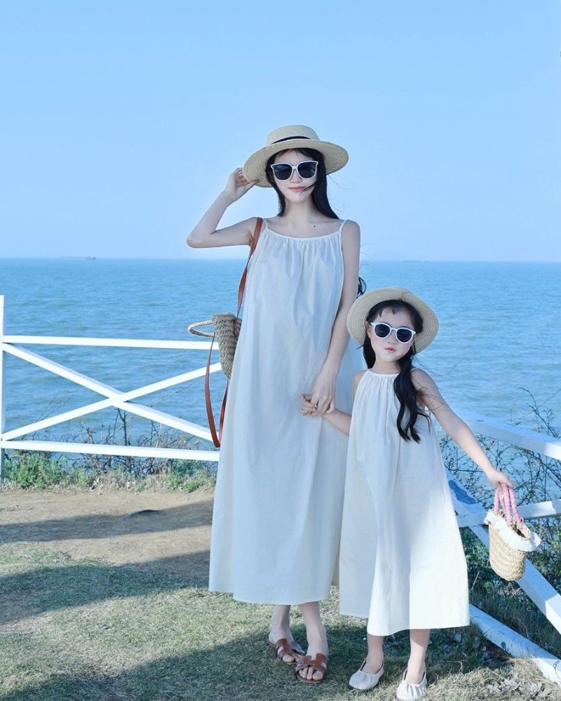 Chụp ảnh mẹ con tone-sur-tone