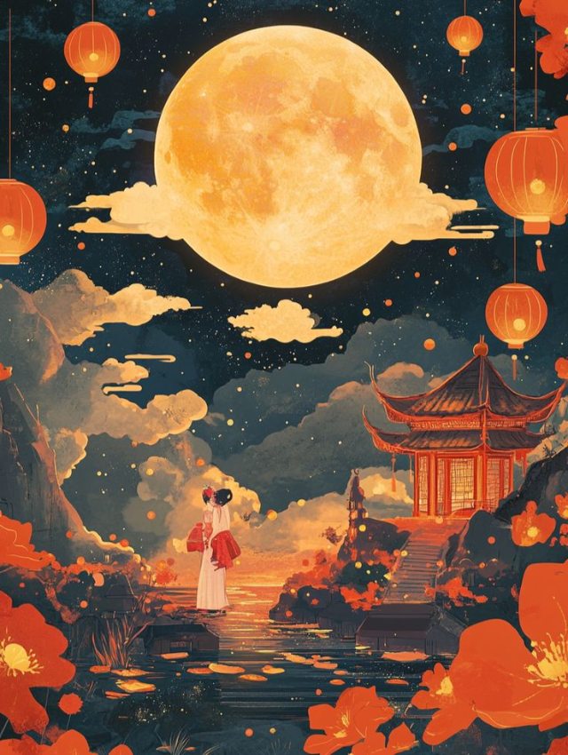 Hình nền Trung thu cho điện thoại rực rỡ