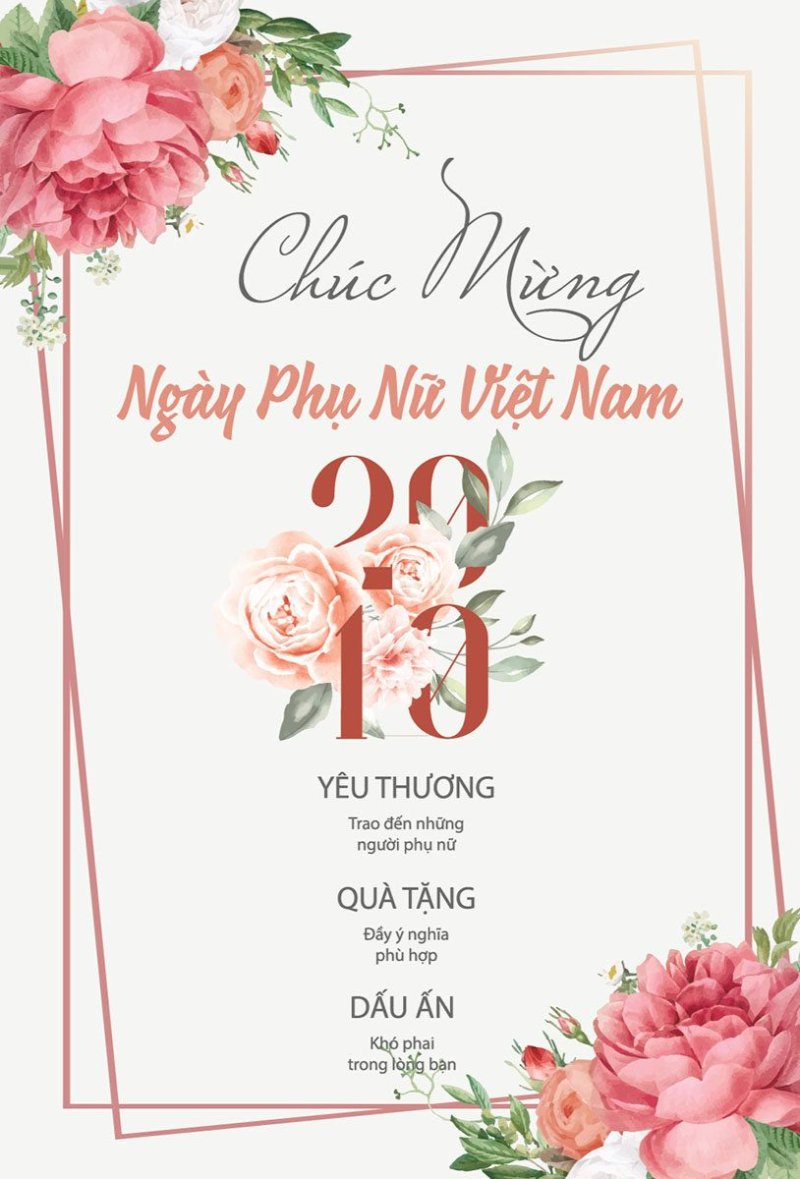 Lời chúc ngày Phụ nữ Việt Nam 20/10 tặng khách hàng ( nguồn ảnh: sưu tầm )