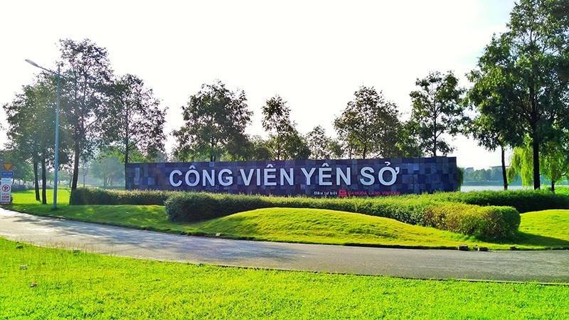 Công viên Yên Sở ( nguồn ảnh: sưu tầm )