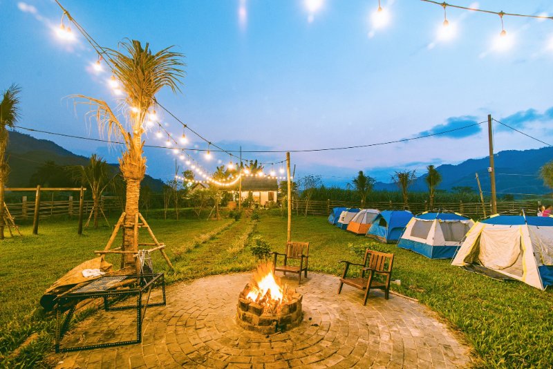 Khu camping Hòa Bắc ( nguồn ảnh: sưu tầm )