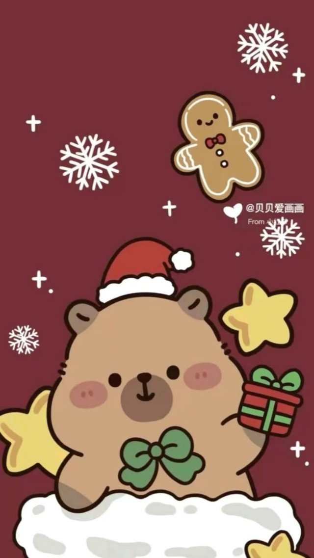 Ảnh Giáng sinh capybara cute nhất 2025