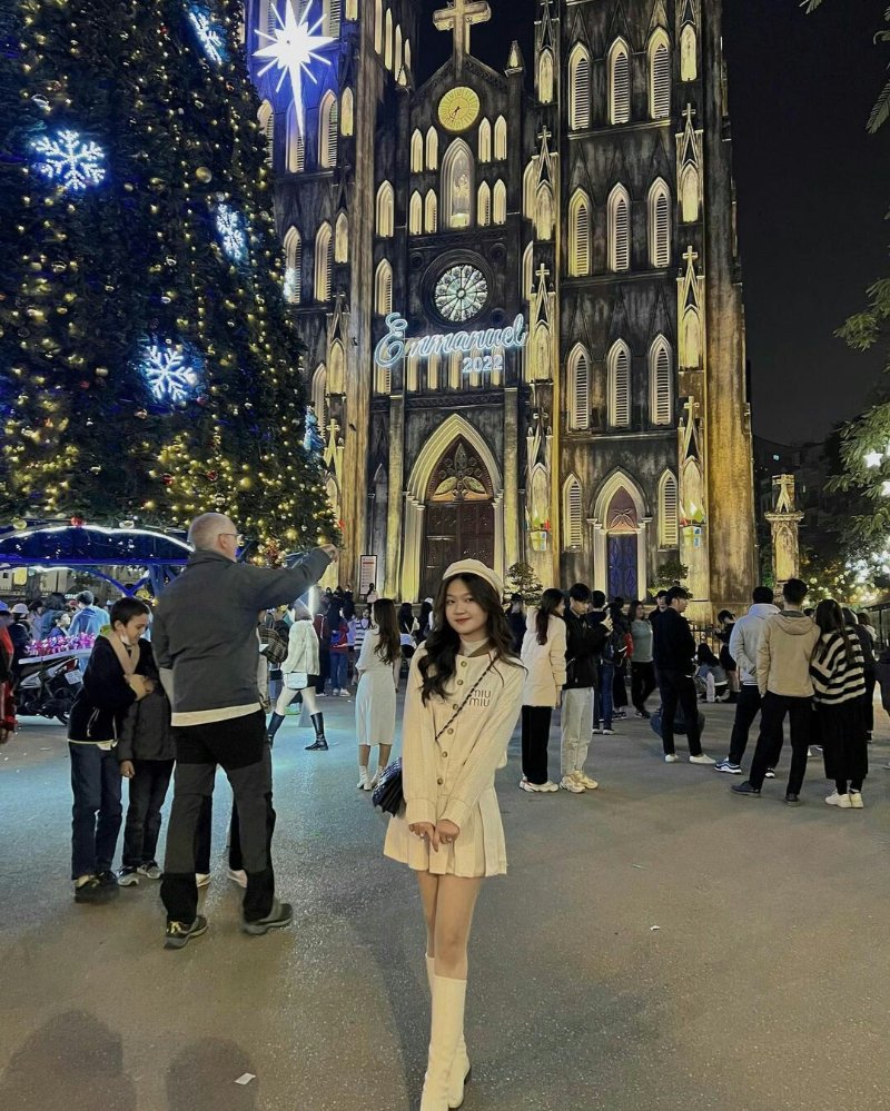 Ảnh chụp Noel tại nhà thờ