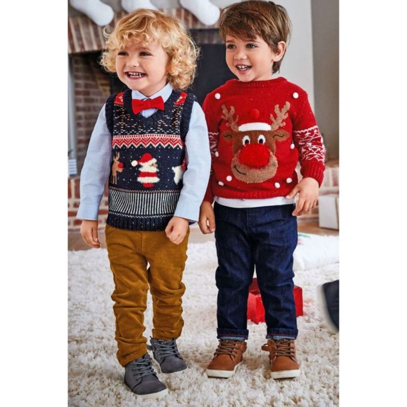 Áo gile len hoặc Áo gile phao mix cùng áo thun