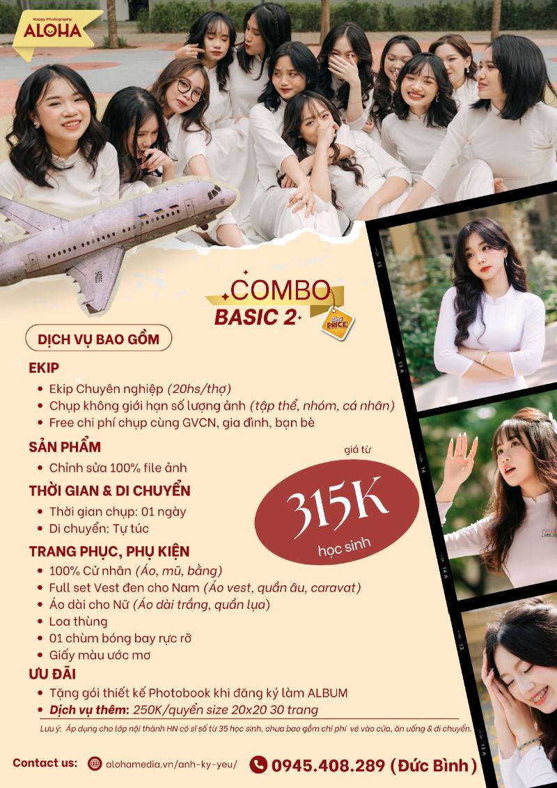 Gói BASIC 2 - Chụp Kỷ Yếu Tại Hà Nội